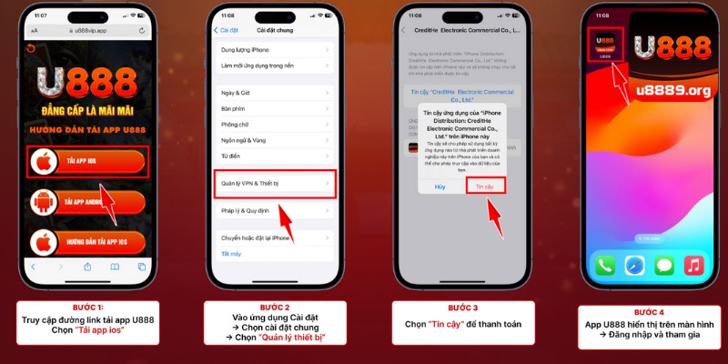 Tải app U888 cho IOS