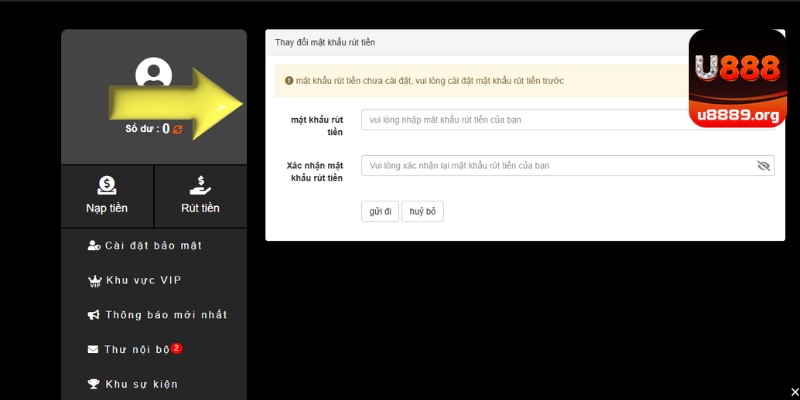Cược thủ lập mật khẩu cơ bản