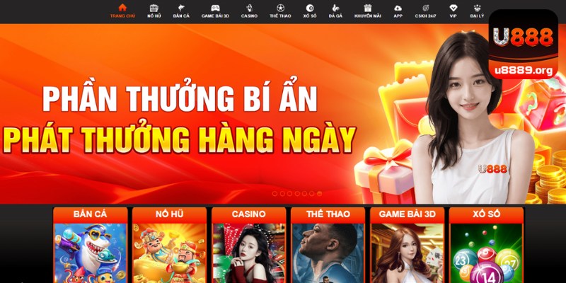 trang đăng nhập U888